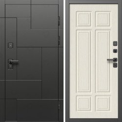 Входная дверь Termo-Door Тетрис Блэк - Без серии Лиственница премиум