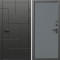 Входная дверь Termo-Door Тетрис Блэк - Горизонт Grey софт