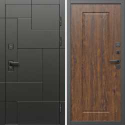 Входная дверь Termo-Door Тетрис Блэк - Гранд Дуб