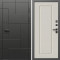 Входная дверь Termo-Door Тетрис Блэк - Гранд Слоновая кость