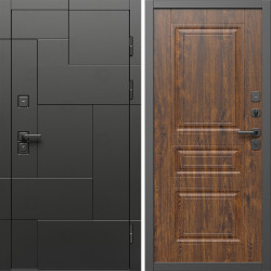 Входная дверь Termo-Door Тетрис Блэк - Классика дуб