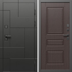 Входная дверь Termo-Door Тетрис Блэк - Классика венге