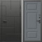 Входная дверь Termo-Door Тетрис Блэк - Лион Grey софт