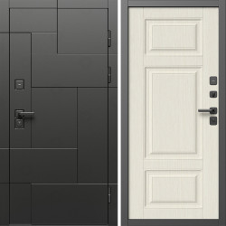 Входная дверь Termo-Door Тетрис Блэк - Лион Лиственница