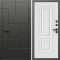 Входная дверь Termo-Door Тетрис Блэк - Мадрид Белый софт