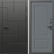 Входная дверь Termo-Door Тетрис Блэк - Марсель Grey софт