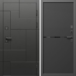 Входная дверь Termo-Door Тетрис Блэк - Нео Black