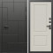 Входная дверь Termo-Door Тетрис Блэк - Нео Классика Слоновая Кость