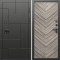 Входная дверь Termo-Door Тетрис Блэк - Плаза Елочка Серая