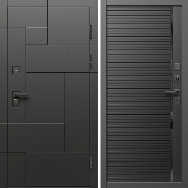 Входная дверь Termo-Door Тетрис Блэк - Порте black