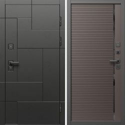 Входная дверь Termo-Door Тетрис Блэк - Порте Шоколад