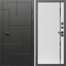 Входная дверь Termo-Door Тетрис Блэк - Порте white