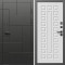 Входная дверь Termo-Door Тетрис Блэк - Престиж белое дерево