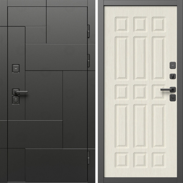 Входная дверь Termo-Door Тетрис Блэк - Спарта лиственница