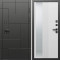 Входная дверь Termo-Door Тетрис Блэк - Зеркало Люмис Белый Софт