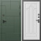 Входная дверь Termo-Door Тетрис Грин - Арка белое дерево