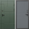 Входная дверь Termo-Door Тетрис Грин - Горизонт Grey софт