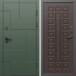 Входная дверь Termo-Door Тетрис Грин - Престиж венге
