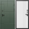 Входная дверь Termo-Door Тетрис Грин - Страйп Белый Софт