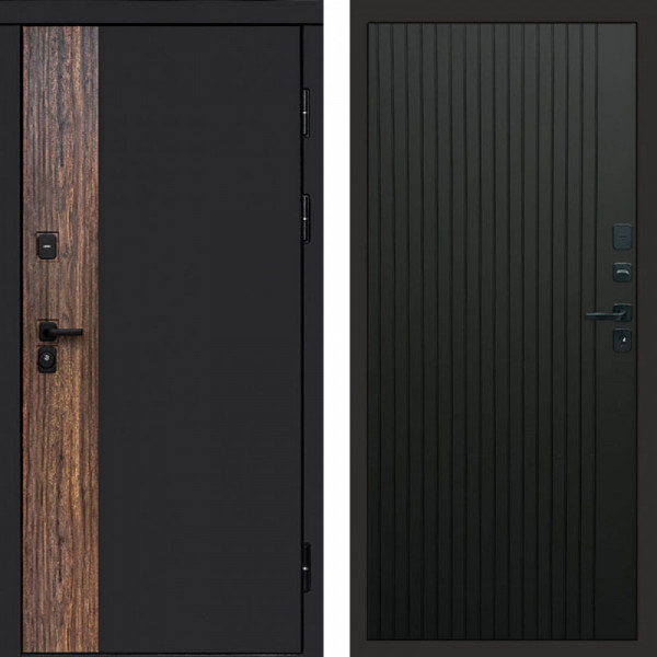 Входная дверь Termo-Door Тор - Flat Черный кварц