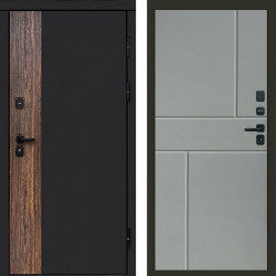 Входная дверь Termo-Door Тор - Горизонт Grey софт