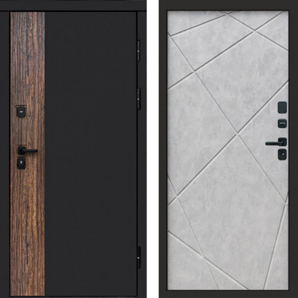 Входная дверь Termo-Door Тор - Лучи бетон светлый