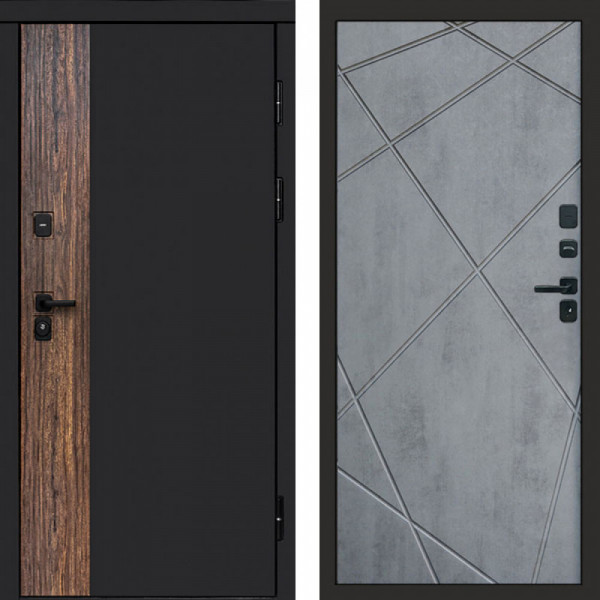Входная дверь Termo-Door Тор - Лучи бетон темный