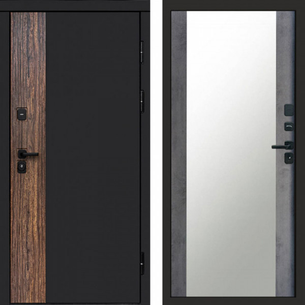 Входная дверь Termo-Door Тор - Зеркало бетон темный