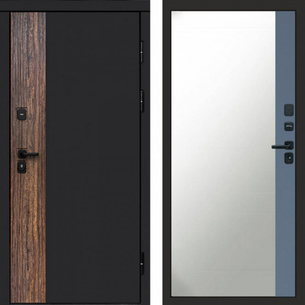 Входная дверь Termo-Door Тор - Зеркало Фацет Grey софт