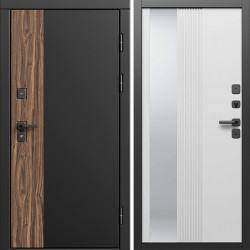 Входная дверь Termo-Door Тор - Зеркало Люмис Белый Софт