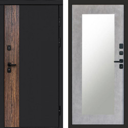 Входная дверь Termo-Door Тор - Зеркало Триумф бетон светлый