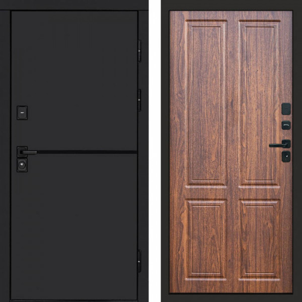 Входная дверь Termo-Door Тренд Black - Без серии Орех стандарт
