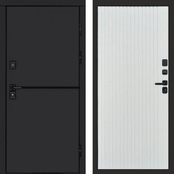 Входная дверь Termo-Door Тренд Black - Flat Белый софт