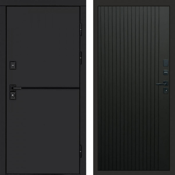 Входная дверь Termo-Door Тренд Black - Flat Черный кварц