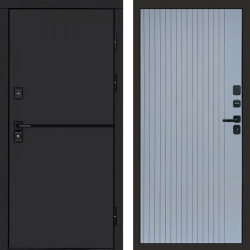 Входная дверь Termo-Door Тренд Black - Flat Grey софт