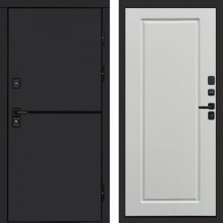 Входная дверь Termo-Door Тренд Black - Гранд Белый софт