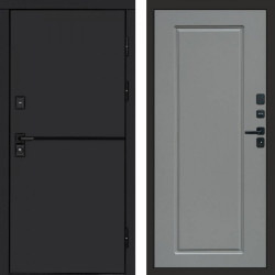 Входная дверь Termo-Door Тренд Black - Гранд Grey софт