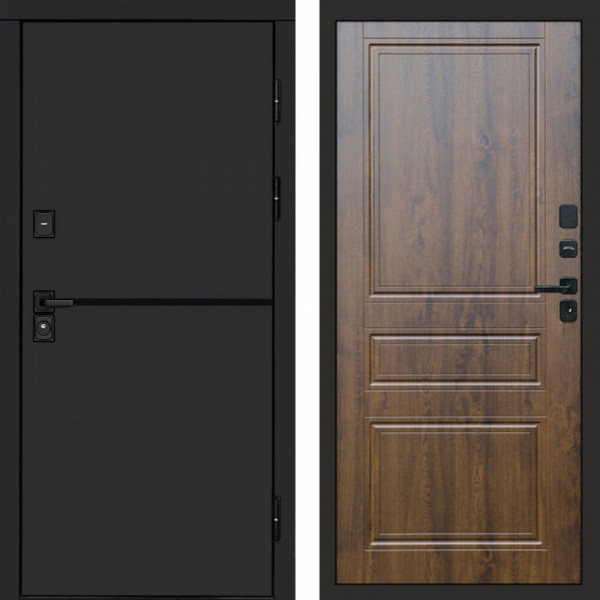 Входная дверь Termo-Door Тренд Black - Классика дуб