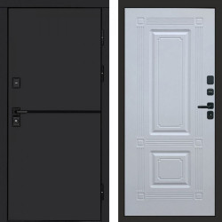 Входная дверь Termo-Door Тренд Black - Мадрид Белый софт