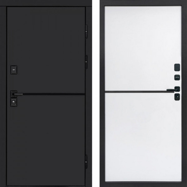 Входная дверь Termo-Door Тренд Black - Нео White
