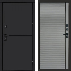 Входная дверь Termo-Door Тренд Black - Porte Grey софт