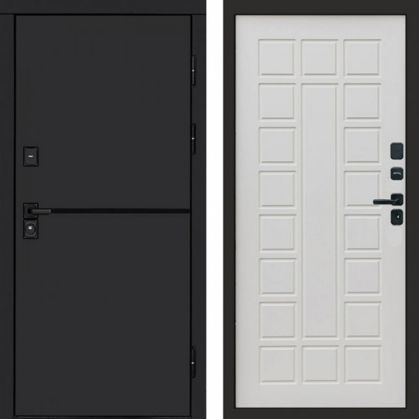 Входная дверь Termo-Door Тренд Black - Престиж бежевый матовый