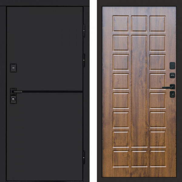 Входная дверь Termo-Door Тренд Black - Престиж дуб