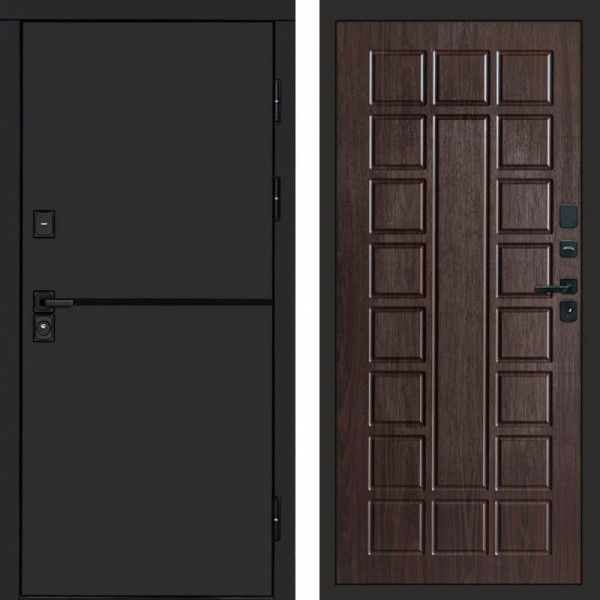 Входная дверь Termo-Door Тренд Black - Престиж венге