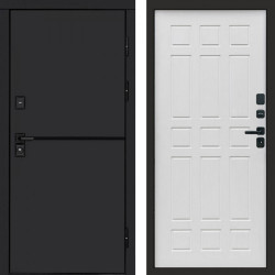 Входная дверь Termo-Door Тренд Black - Спарта белое дерево