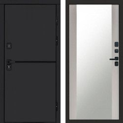 Входная дверь Termo-Door Тренд Black - Зеркало лиственница