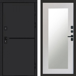 Входная дверь Termo-Door Тренд Black - Зеркало Триумф лиственница