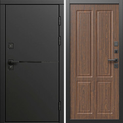 Входная дверь Termo-Door Тренд Блэк - Без серии Орех стандарт