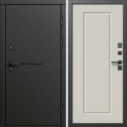 Входная дверь Termo-Door Тренд Блэк - Гранд Слоновая кость