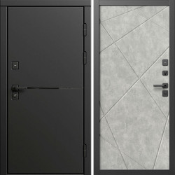 Входная дверь Termo-Door Тренд Блэк - Лучи бетон светлый
